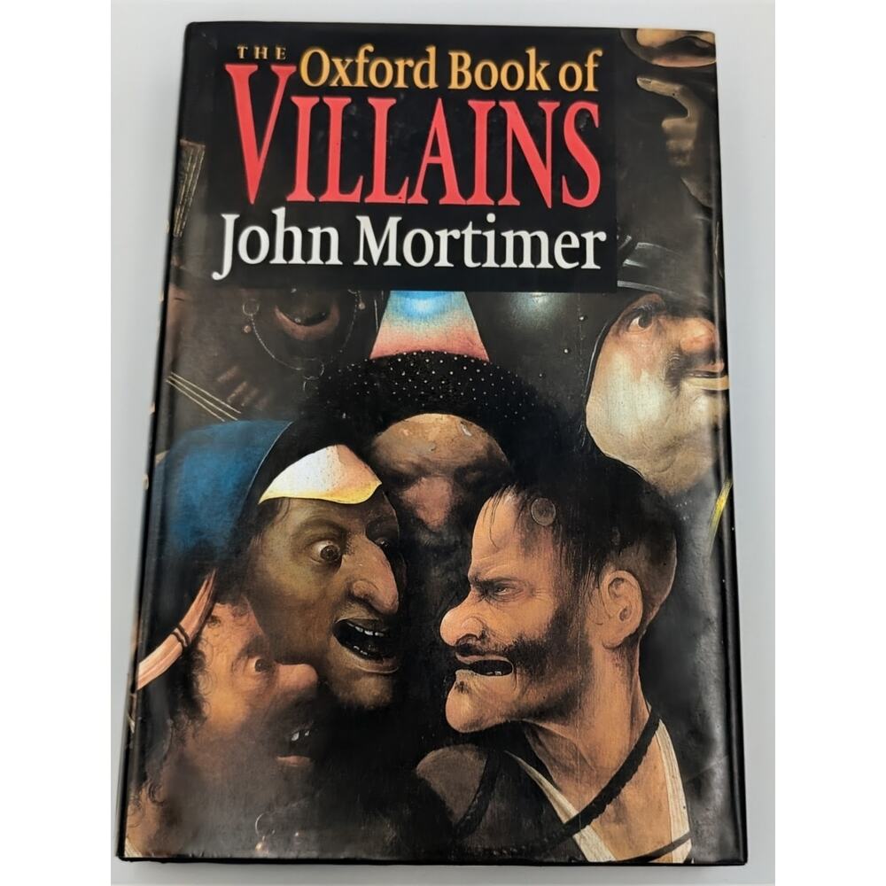 1992 Oxford Book of Villains Hardcover Ex Library Dark Academia